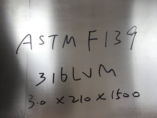 Stainless Steel ASTM F139 Sheets And Strips AISI 316LVM UNS S31673