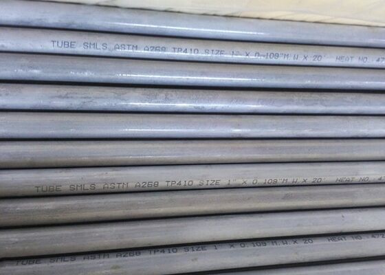Material ASTM A268 TP410 Stainless Steel Seamless Tubes, Pipes