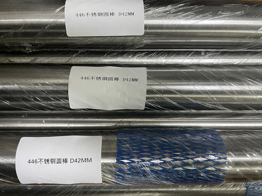 Barras redondas de acero inoxidable AISI 446 Material DIN 1.4749 X18CrN28